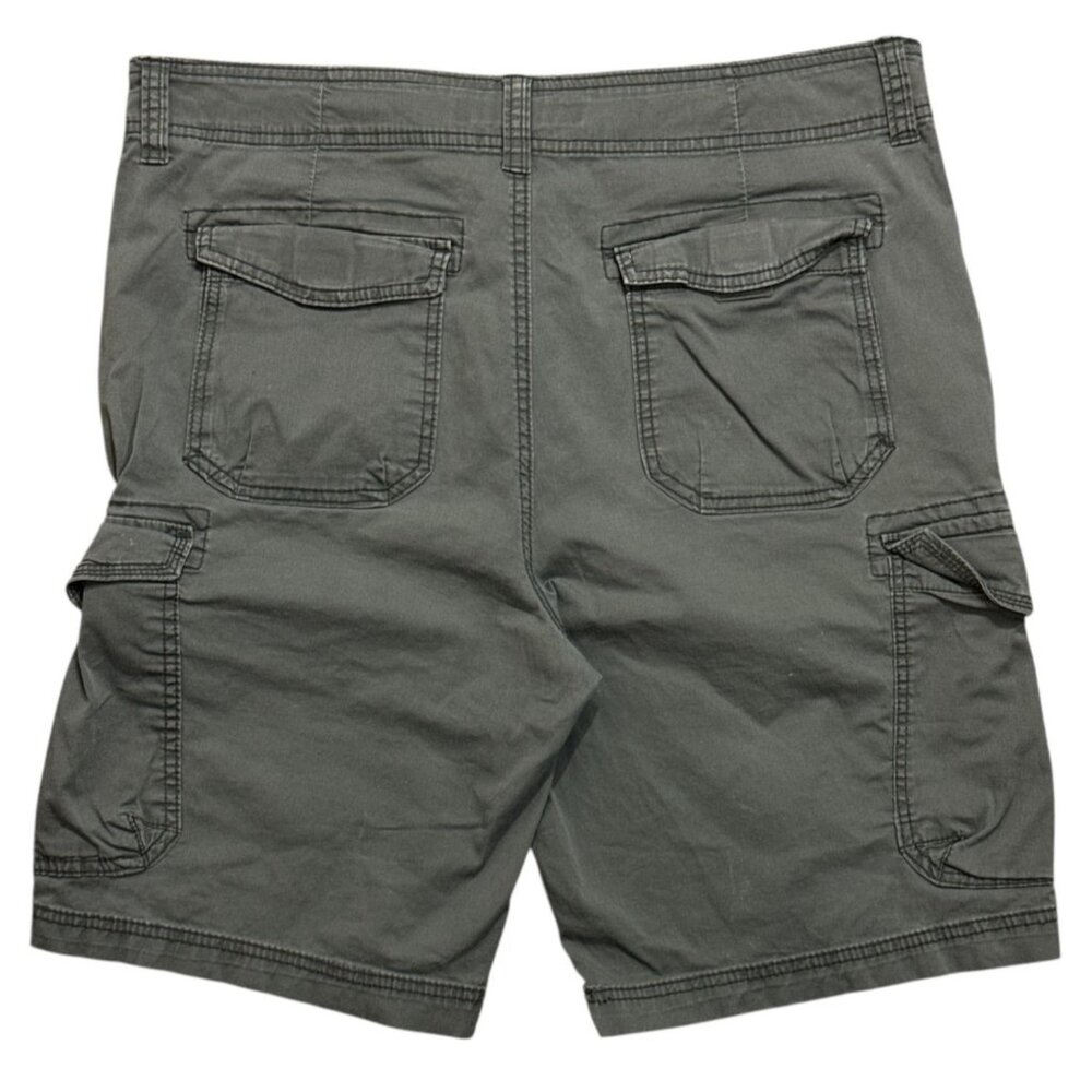 Unionbay Men’s Cargo Shorts Size 36 Gray Cotton Lightweight Relaxed Fit Stretch - Picture 2 of 8